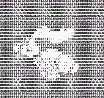 Кролик - анимация из символов ASCII Art